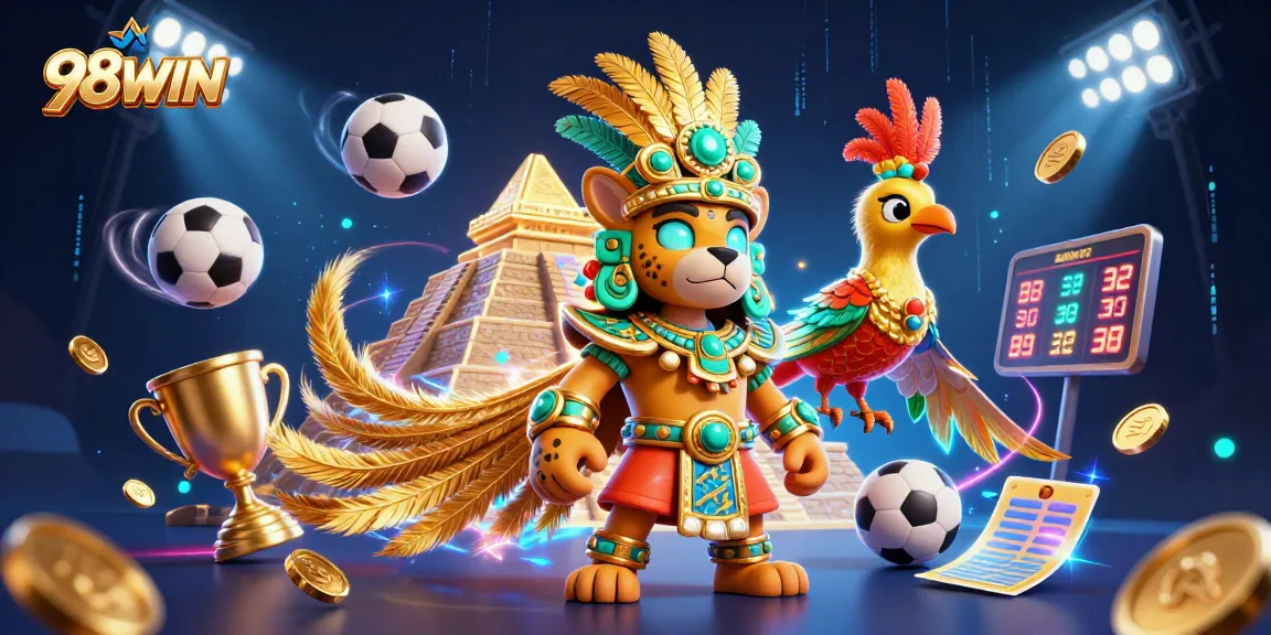 Experience the thrill of 98WIN with lively sports elements and vibrant casino atmosphere.