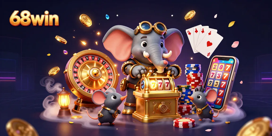 Win big at 68win with the steampunk casino adventure featuring slots and roulette!
