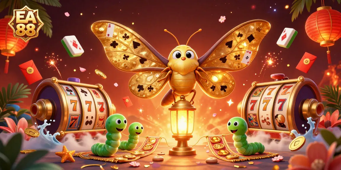 Experience thrilling gaming action at EA 88 with vibrant casino elements and captivating characters.