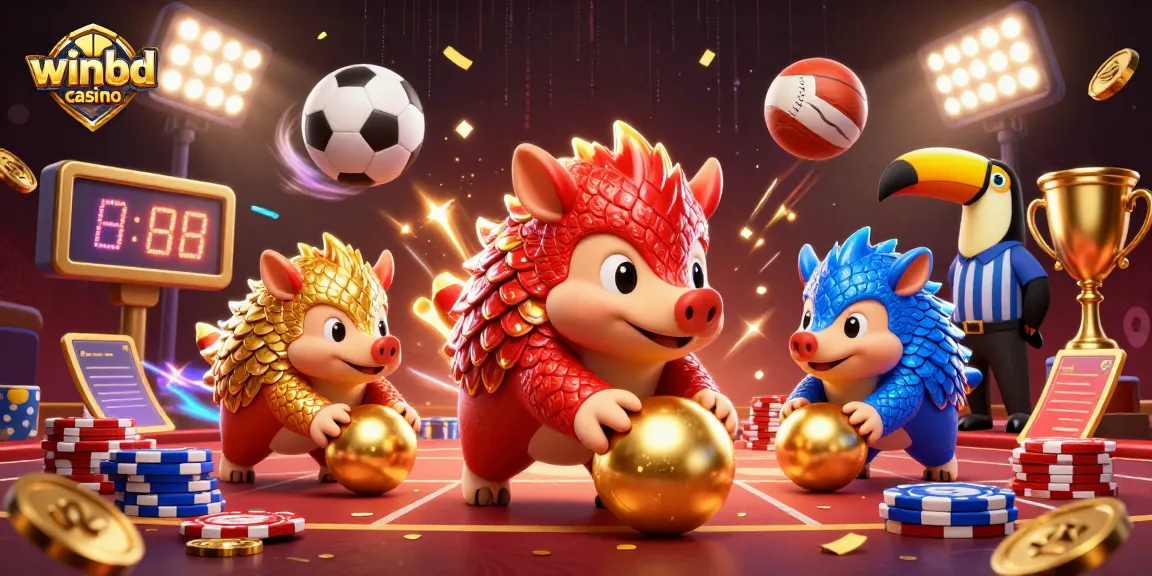 Experience the thrill of winbd casino with dynamic pangolins in action and vibrant game elements!