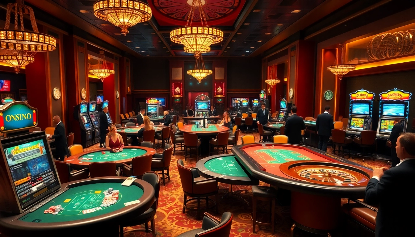 Experience the thrill of gambling at one88 casino with engaging poker tables and vibrant slot machines.