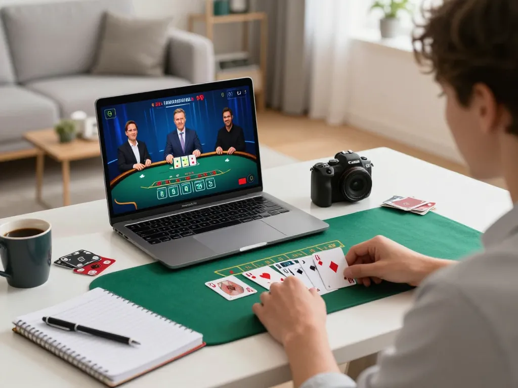 Players enjoying Jun88 online blackjack from home, showcasing strategic gameplay.