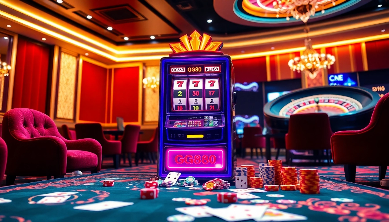 Spin the gg88 slot machine and win big in this luxury casino environment filled with excitement.