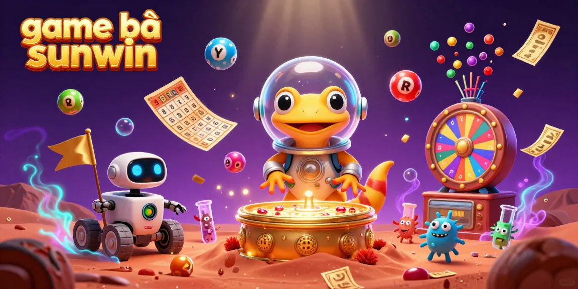 Experience the excitement of game bài sunwin amidst colorful elements and memorable characters in a captivating scene.