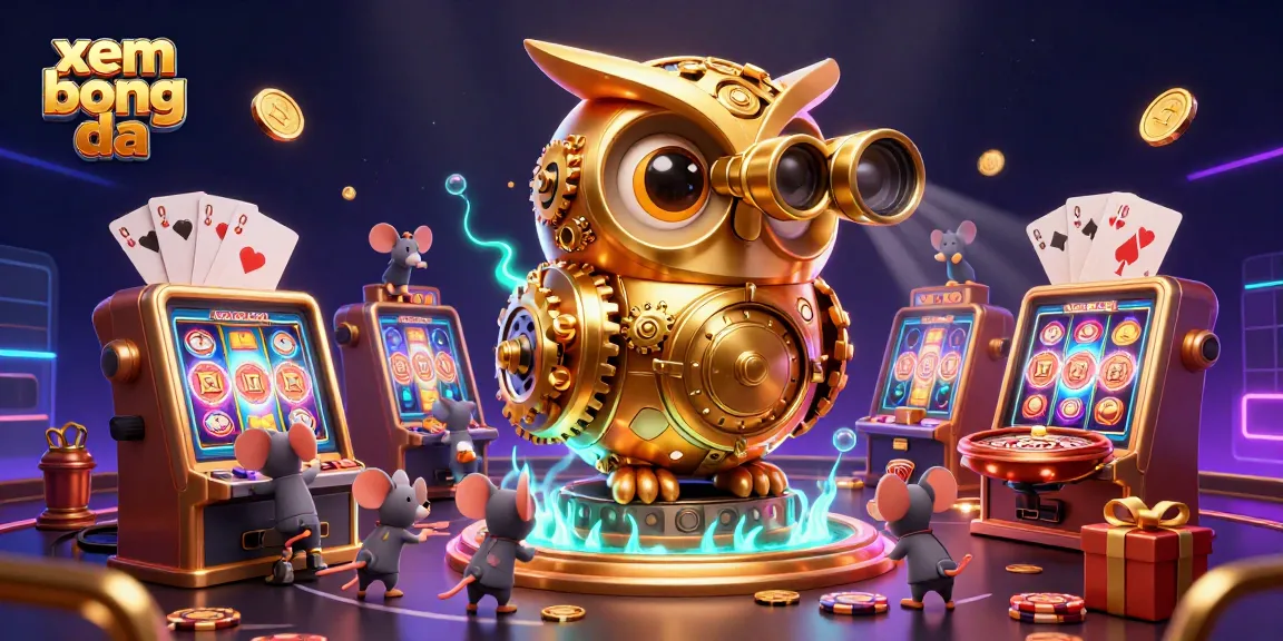 Experience xem bong da with a colorful smartphone showing slot games and vibrant casino elements.