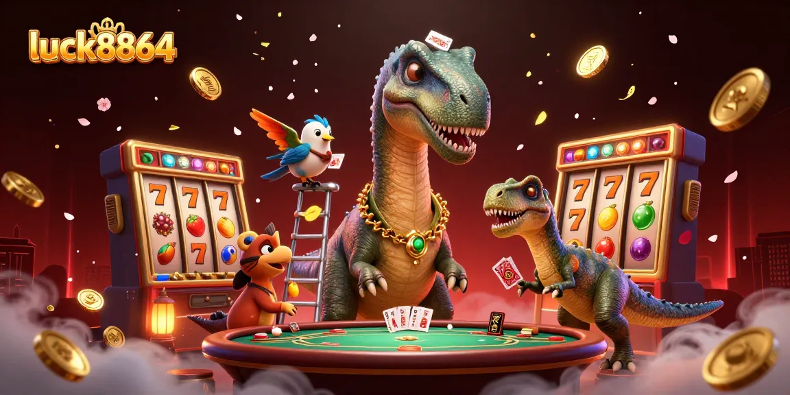 Engage with the thrilling luck8864 gaming scene featuring dynamic slots and interactive casino elements.