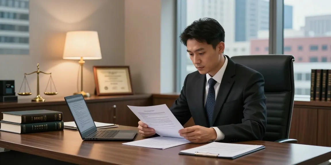 Consultation with a criminal lawyer right here in a modern office, showcasing legal documents and professional ambiance.