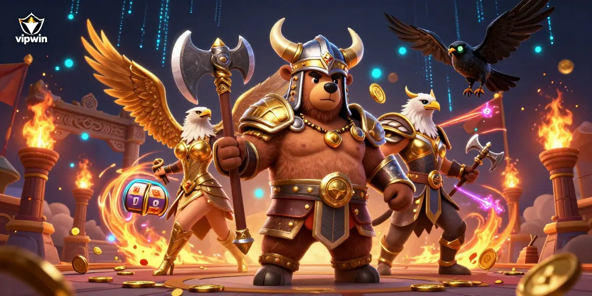 Engage in thrilling vipwin casino games featuring dynamic characters in an electrifying backdrop.