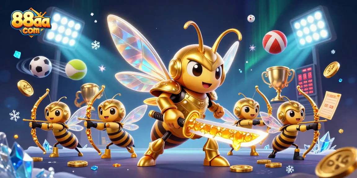 Win big with 88aa com in an exciting casino scene featuring sports betting elements.
