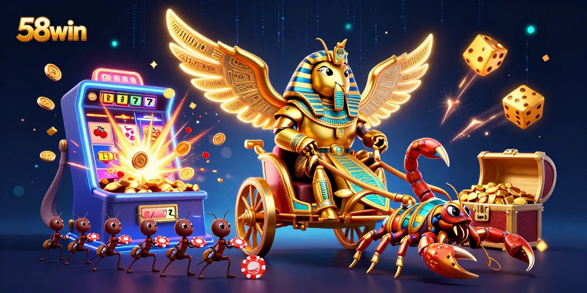 Experience big wins with 58win at a vibrant casino filled with golden treasures and thrilling games.