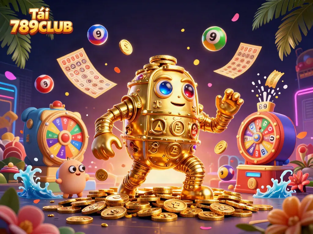 Experience Tải 789CLUB through a vibrant 3D illustration showcasing engaging casino elements and immersive gaming.