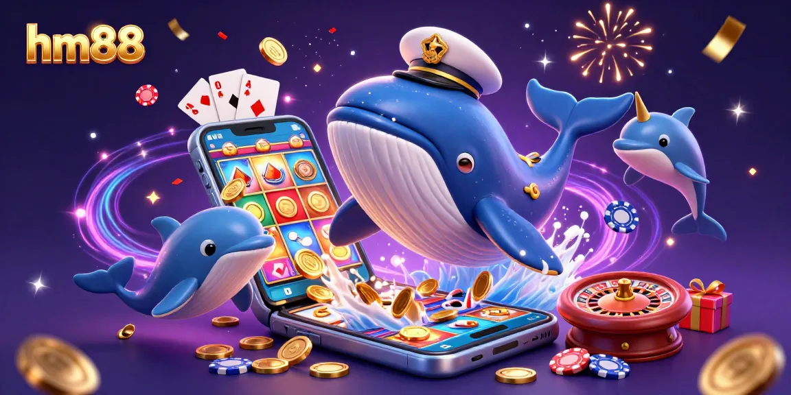 Engage with the vibrant hm88 gaming world featuring lively characters and exciting casino elements.